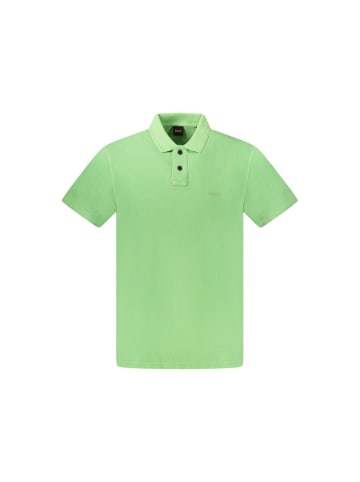 Hugo Boss Grün Herren Poloshirt aus Baumwolle
