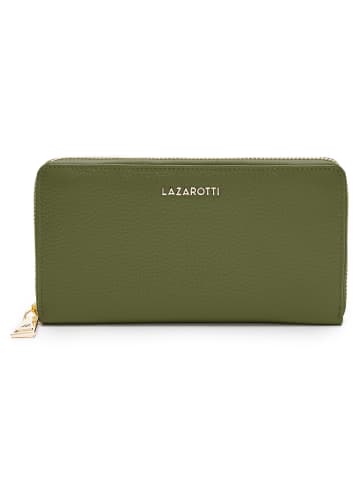 Lazarotti Bologna Leather Geldbörse Leder 19 cm in olive