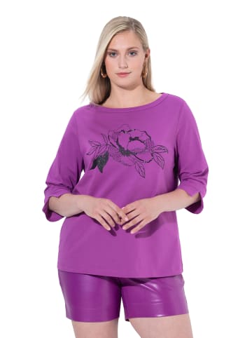 Ulla Popken Langarmshirt in brombeere