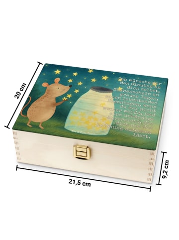 Mr. & Mrs. Panda Tee Box Maus Sterne Design mit Spruch in Weiß