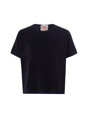Marie Lund Frottee-Shirt in marine