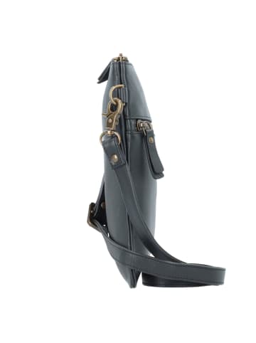 Esquire Peru Umhängetasche Leder 17 cm schwarz