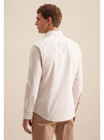Seidensticker Casual Hemd Slim in Beige