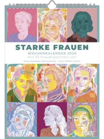 DuMont Kalenderverlag Kalender - DUMONT - Starke Frauen 2026 - Wochenkalender mit 53 Porträts &a