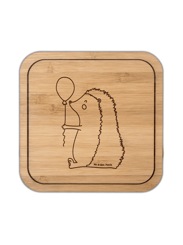 Mr. & Mrs. Panda kork untersetzer Igel Luftballon ohne Spruch in Transparent