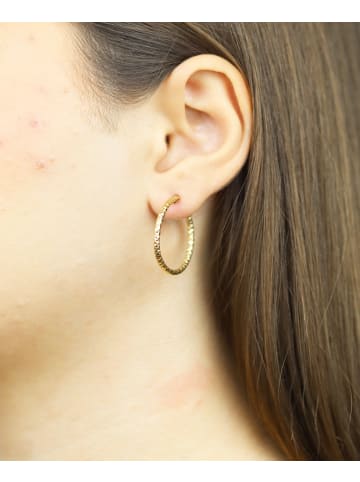 Vanlere Creolen aus 375 Gelbgold