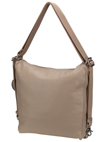 Mandarina Duck Rucksack Mellow Leather Hobo FZT72 in Warm Taupe
