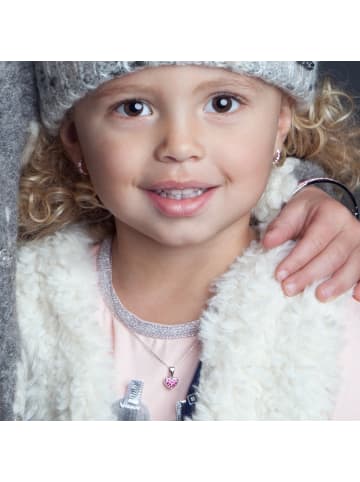 Lucardi 925 Silber Halskette  Herz