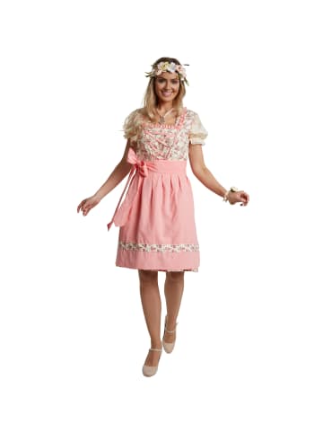 tectake Frauenkostüm Mini-Dirndl Herrenchiemsee Modell 2 in rosa