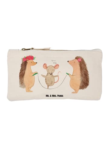 Mr. & Mrs. Panda Schminktasche Igel Seilhüpfen ohne Spruch in Weiß