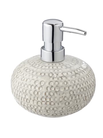 Wenko Seifenspender Pergole Cream, Keramik in Beige, (H) 13 x (L) 11,5 cm