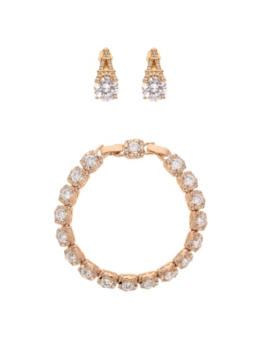 faina Women Jewelry Set in rose gold white