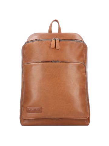 Plevier Rock Amaril Business-Rucksack Leder 43 cm Laptopfach cognac