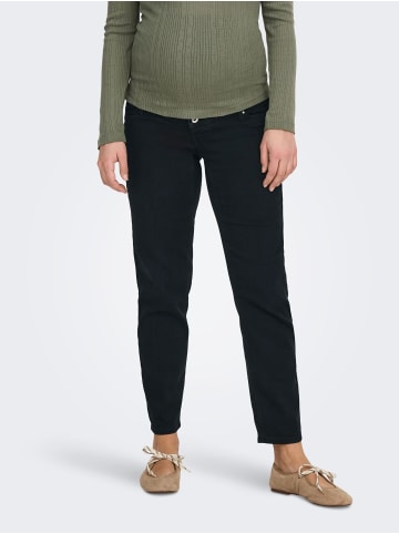 ONLY Mom Jeans in Black Denim