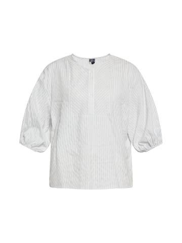 DreiMaster Damen Bluse in Hellblau Wollweiss