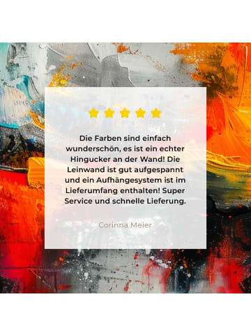 MuchoWow Leinwand Bilder Abstrakte Kunst Explosion