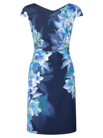 Vera Mont Cocktailkleid mit Blumenprint in Dark Blue/Blue