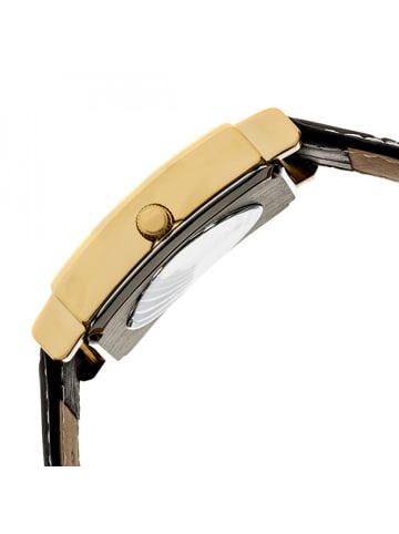 Heritor Frederick Lederarmbanduhr in Gold/Black