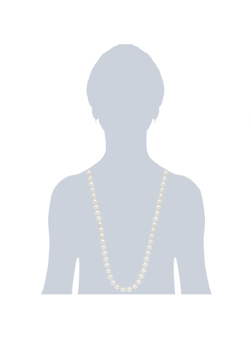 Lulu & Jane Perlen-Kette Muschelkernperle in weiß