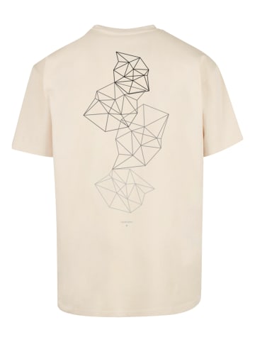 F4NT4STIC Heavy Oversize T-Shirt Geometric Abstract in sand