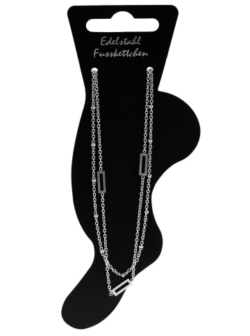 Adeliás Damen Armband aus Edelstahl 24+5 cm in silber