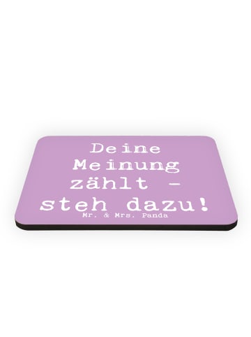 Mr. & Mrs. Panda magnet Spruch Mutig zu Meinungen mit Spruch in Lavendeltraum