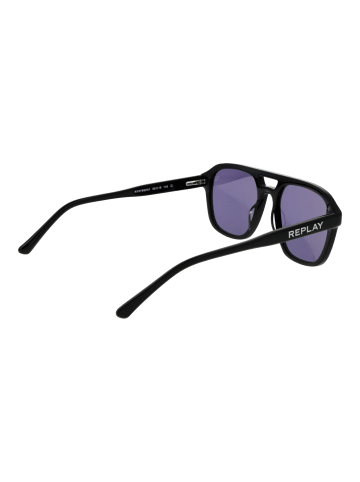 Replay Herren Sonnenbrillen Aviator Schwarz
