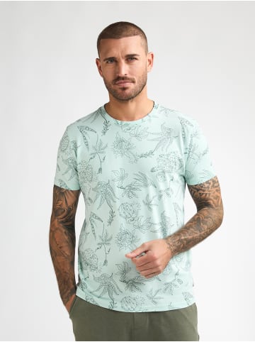 Petrol Industries T-Shirt mit Allover-Print Rocosa in Grün