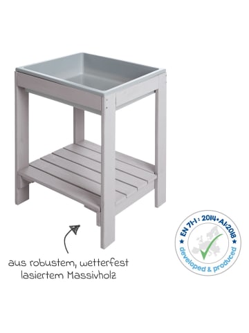 roba Outdoor Spieltisch Tiny mit Wanne - Grau in grau
