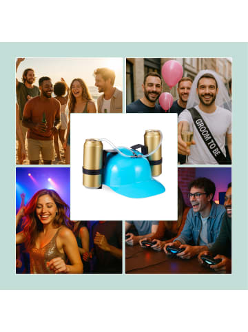 relaxdays 10 x Trinkhelm in Weiß