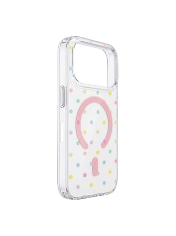 COFI 1453 TFO Bubble Dots Mag Kompatibel mit  iPhone 18 Pro / 17 Pro Weiß in Weiß