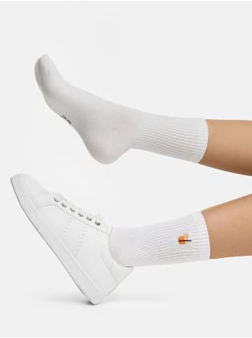 Nur Die  Freizeitsocken Good Vibes Motiv Statement Socken Tennissocken in Cocktail