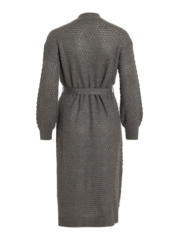 Vila Strickjacke in Dark Grey Melange