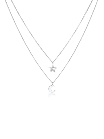 Elli Halskette 925 Sterling Silber Sterne, Astro, Stern in Silber