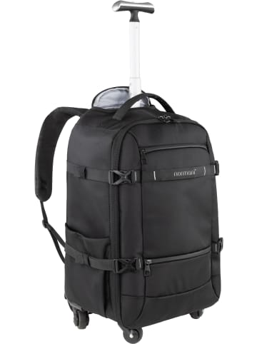 normani Reiserucksack mit Trolleyfunktion Noyon in Schwarz