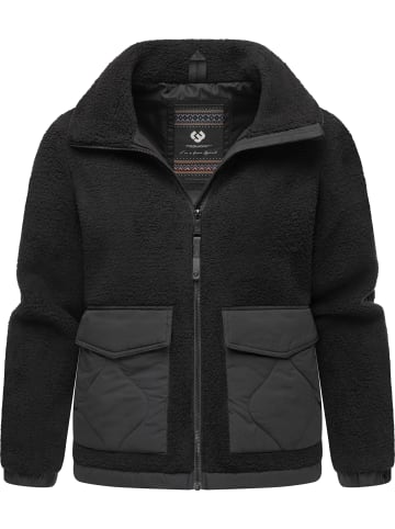 ragwear Plüschjacke Arctika in Black