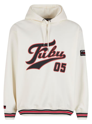 FUBU Kapuzenpullover in offwhite/black/red