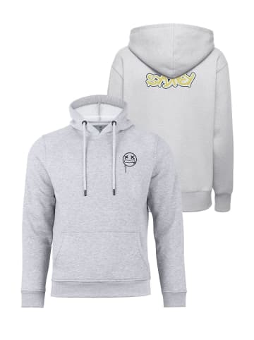 Cotton Prime® Street Art Hoodie "Sydney" - Weltenbummler Kollektion in Grau-Melange