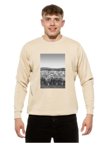 Cotton Prime® Sweatshirt Schafe in Beige