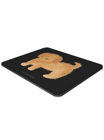 Mr. & Mrs. Panda Mousepad Hund Flauschig ohne Spruch in Schwarz