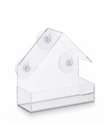 2 x Fenster-Vogelfutterhaus in Transparent
