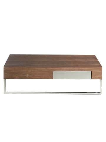 Angel Cerdá Couchtisch 2057 in Walnuss / Stahl – (B)120 x (H)33 x (T)70 cm