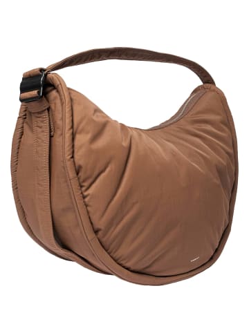 SANDQVIST Curve Half Moon Bag L - Umhängetasche 42 cm (black) in dark taupe