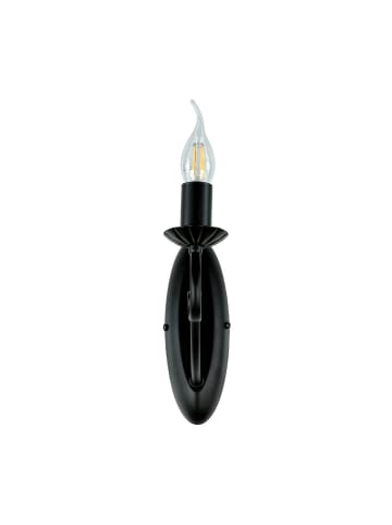 Licht-Erlebnisse Wandlampe (B)7 x (H)22 cm in Schwarz