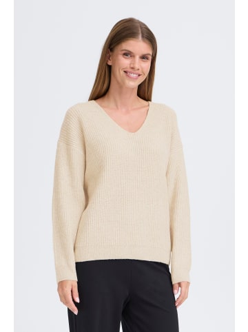 Oxmo V-Ausschnitt-Pullover OXICALLIE in Natur
