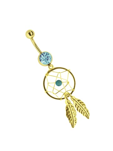 Adeliás Adeliás Piercing  Bauchnabelpiercing in hellblau