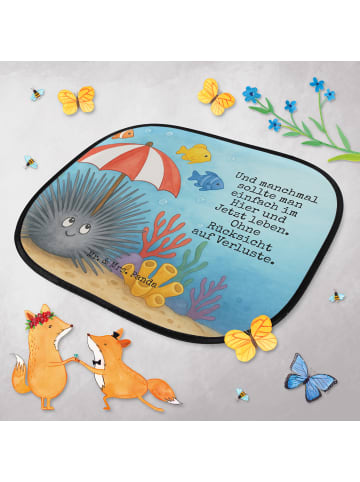 Mr. & Mrs. Panda sonnenschutz Seeigel Design mit Spruch in Weiß