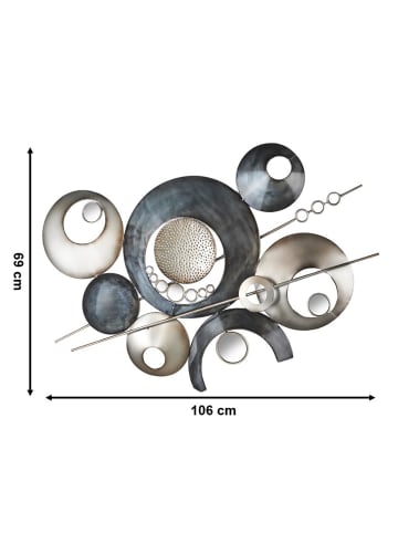 kobolo Wandobjekt WALLMETMIRR in Schwarz
