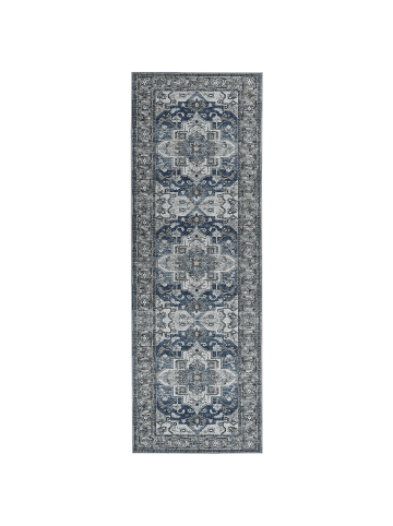 Beliani Läufer KOTTAR in Grau/Blau - (W) 80 x (H) 1 x (L) 240 cm