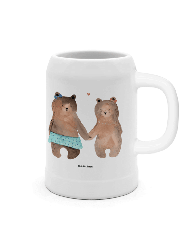 Mr. & Mrs. Panda Krug Bär Freundin ohne Spruch in Weiß